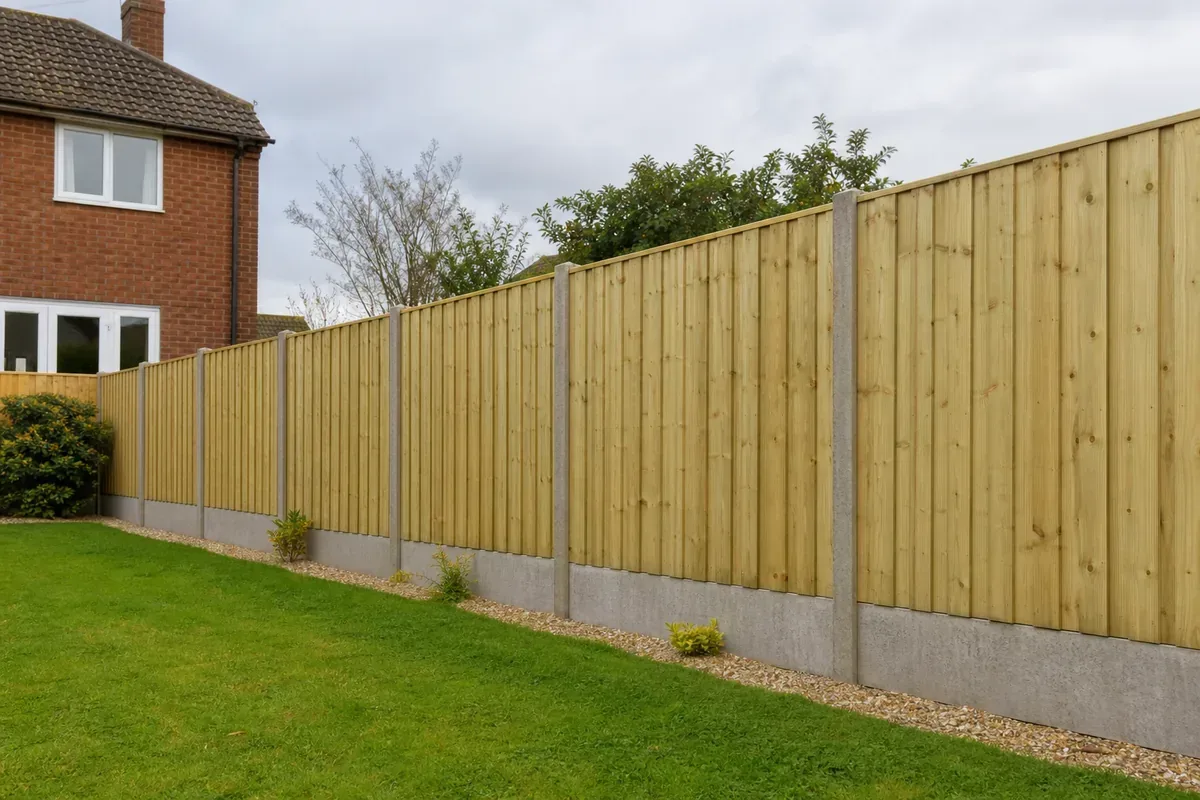 Garden fencing at a Nuneaton residential property